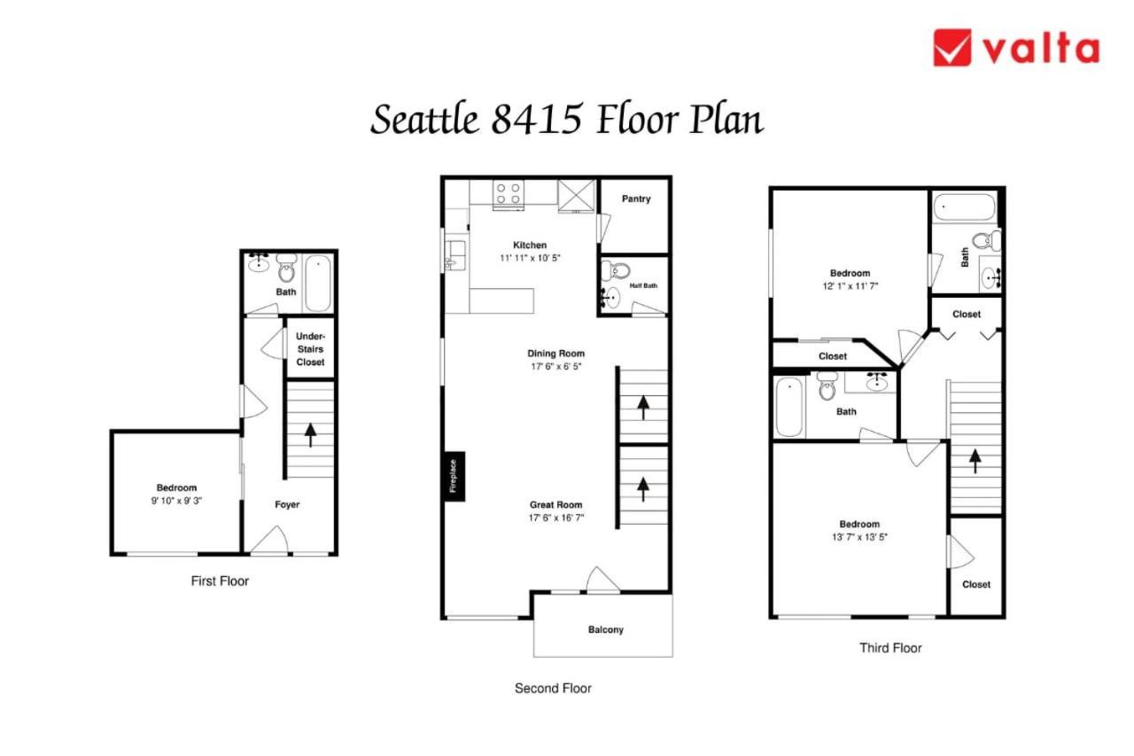Stylish North Seattle Townhouse- Dual Master Suites 外观 照片